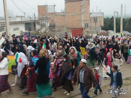 گزارش تصویری/ راهپیمایی 22 بهمن در بخش پیشکمر