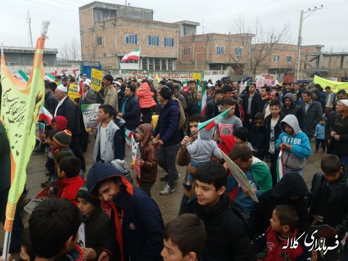 گزارش تصویری/ راهپیمایی 22 بهمن در بخش پیشکمر