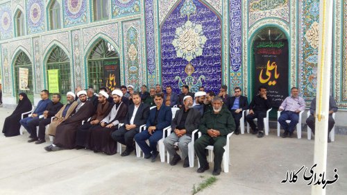 صبحگاه مشترک نیروهای نظامی و انتظامی شهرستان کلاله برگزار شد