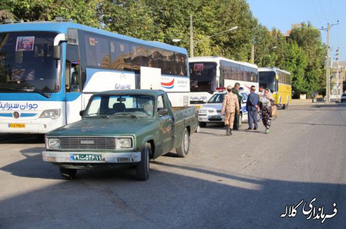جمعی از بسیجیان کلاله عازم مناطق عملیاتی غرب کشور شدند