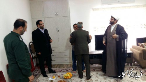 دیدار فرماندار شهرستان با جانباز 25 درصد شهر کلاله