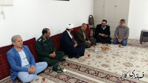 دیدار فرماندار شهرستان با جانباز 25 درصد شهر کلاله