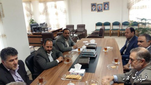 نشست رییس و اعضاء هیات نظارت بر انتخابات شهرستان کلاله با فرماندار شهرستان