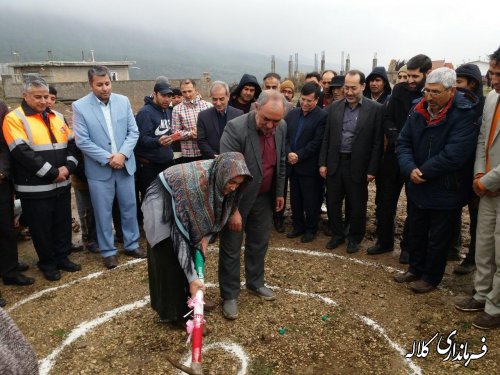 آیین کلنگ زنی مدرسه ۶ کلاسه در روستای قرانکی جنگل