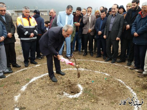 آیین کلنگ زنی مدرسه ۶ کلاسه در روستای قرانکی جنگل