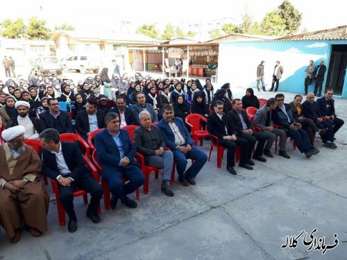 همزمان با سراسر کشور طنین زنگ انقلاب در مدارس شهرستان کلاله به صدا در آمد