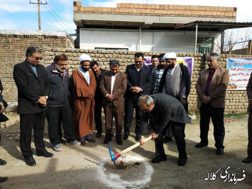 کلنگ اجرای 3 طرح عمرانی در بخش مرکزی کلاله به زمین زده شد