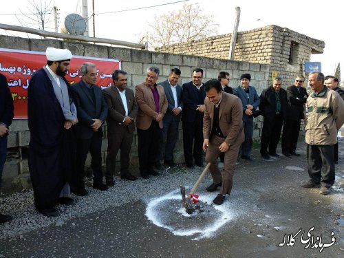 کلنگ اجرای 3 طرح عمرانی در بخش مرکزی کلاله به زمین زده شد