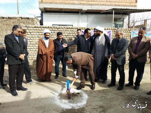 کلنگ اجرای 3 طرح عمرانی در بخش مرکزی کلاله به زمین زده شد