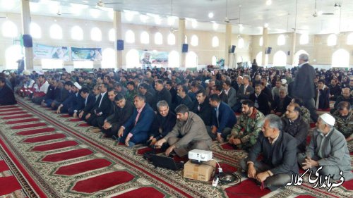 مراسم بزرگداشت چهلمین روز شهادت سپهبد حاج قاسم سلیمانی در کلاله برگزار شد