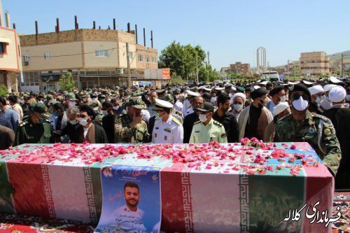 مراسم استقبال و تشییع پیکر مطهر شهید هاشمی خواه در کلاله برگزار شد