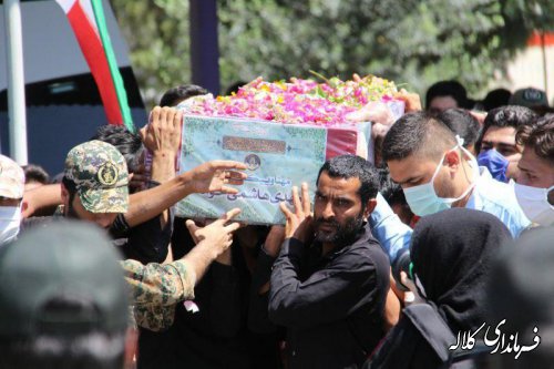 مراسم استقبال و تشییع پیکر مطهر شهید هاشمی خواه در کلاله برگزار شد