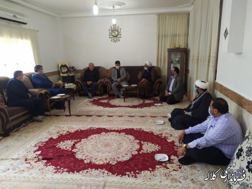 دیدار سرپرست فرمانداری کلاله با جانباز 25 درصد