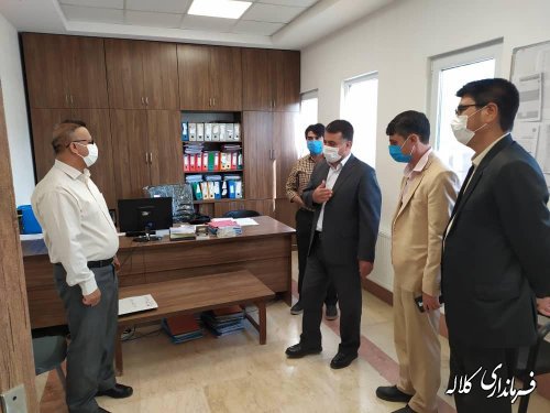 بازدید سرزده سرپرست فرمانداری کلاله از بنیاد مسکن انقلاب اسلامی شهرستان