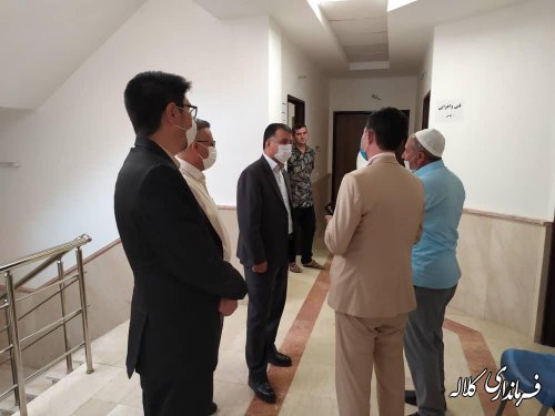 بازدید سرزده سرپرست فرمانداری کلاله از بنیاد مسکن انقلاب اسلامی شهرستان