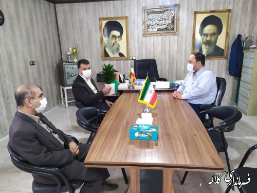 بازدید سرزده سرپرست فرمانداری کلاله از برخی ادارات شهرستان