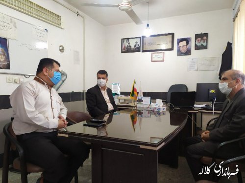 بازدید سرزده سرپرست فرمانداری کلاله از برخی ادارات شهرستان