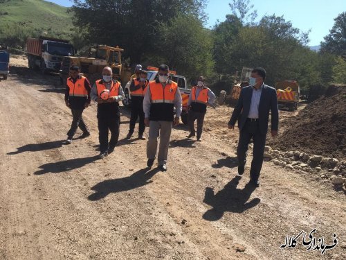 بازدید میدانی فرماندار کلاله از روند مرمت و بهسازی خسارات سیل اخیر در شهرستان