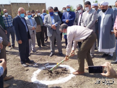 کلنگ احداث ساختمان مرکز جهاد کشاورزی دهستان کنگور به زمین زده شد