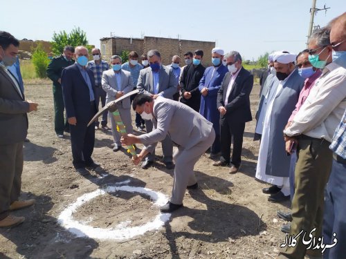 کلنگ احداث ساختمان مرکز جهاد کشاورزی دهستان کنگور به زمین زده شد