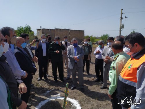 کلنگ احداث ساختمان مرکز جهاد کشاورزی دهستان کنگور به زمین زده شد