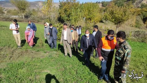 بازدید میدانی فرماندار کلاله از روستاهای بخش پیشکمر