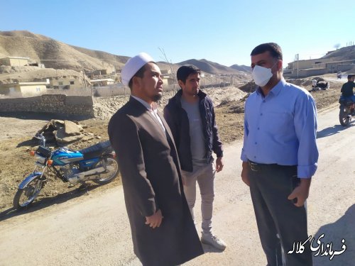 بازدید میدانی فرماندار کلاله از روستای اوقچی