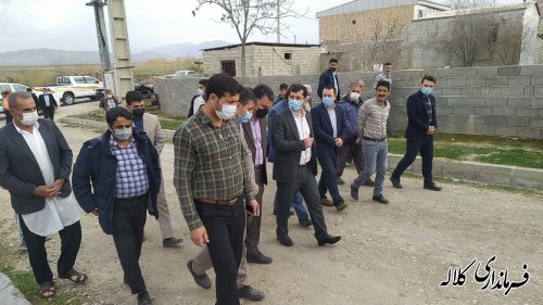 بازدید میدانی فرماندار کلاله از روستاهای بخش مرکزی کلاله 