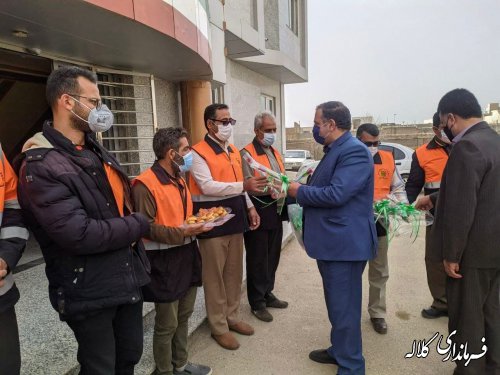 تجلیل فرماندار کلاله از کارکنان اداره راهداری و حمل و نقل شهرستان