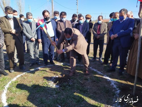 کلنگ احداث خانه بهداشت روستای فتح آباد به زمین زده شد