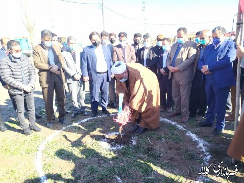 کلنگ احداث خانه بهداشت روستای فتح آباد به زمین زده شد