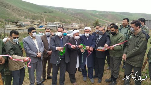 عملیات اجرایی پروژه پارک آبخیز در روستای محروم قره آغاچ آغاز شد