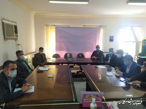 برگزاری دومین جلسه بررسی افزایش شاخص واکسیناسیون کرونا در ادارات کلاله