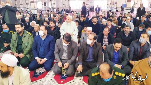 برگزاری مراسم نهم دی در مصلی های نماز جمعه اهل تسنن و تشییع کلاله