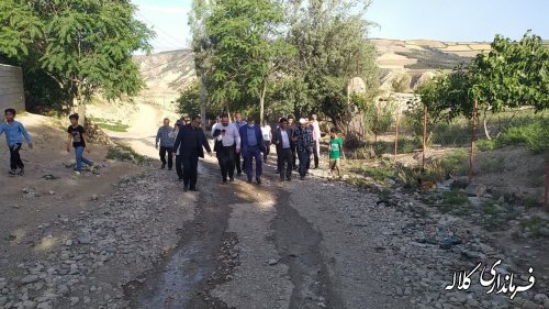 بازدید میدانی فرماندار کلاله از روستاهای محروم بخش پیشکمر کلاله