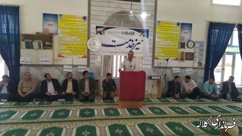 برپایی میز خدمت فرماندار و دادستان کلاله در روستای مالای شیخ غراوی 