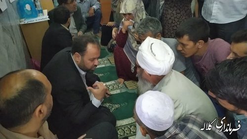 برپایی میز خدمت فرماندار و دادستان کلاله در روستای مالای شیخ غراوی 