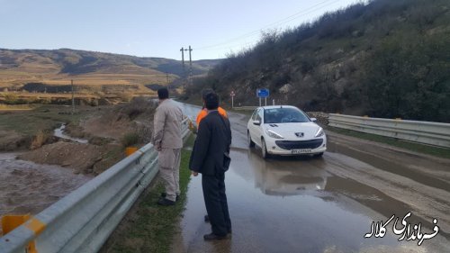 بازدید میدانی فرماندار کلاله از پل ها و معابر روستایی