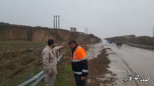 بازدید میدانی فرماندار کلاله از پل ها و معابر روستایی