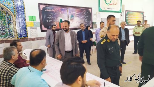فرماندار شهرستان کلاله رأی خود را به صندوق انداخت‌