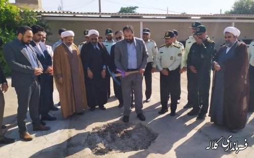 کلنگ احداث منازل سازمانیِ انتظامی در  کلاله به زمین زده شد