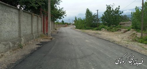  عملیات اجرایی زیر سازی و آسفالت جاده بین دو روستای چهارده و ایلوارین  به نام شهید رستمانی بازدید گرد.