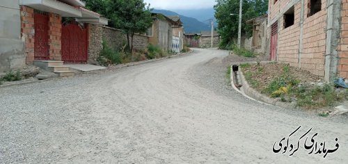 زیرسازی و اسفالت خیابانهای مطهری ،سردار جنگل و نواب روستای بالاجاده در حال اجرا می باشد