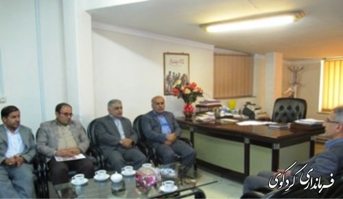 دیدار مدیر ان کل آبفار و آبفا استان با فرماندار کردکوی