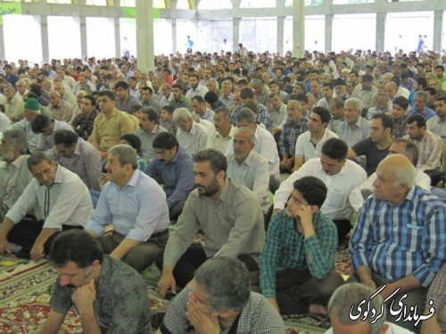 برپایی نماز عید فطر در مصلی کردکوی /تصویری