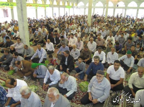 برپایی نماز عید فطر در مصلی کردکوی /تصویری