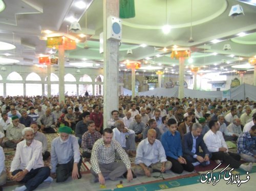 برپایی نماز عید فطر در مصلی کردکوی /تصویری