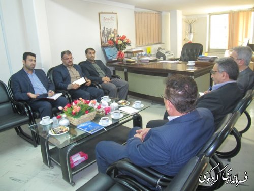 دیدار مدیرکل پست بانک استان با فرماندار کردکوی