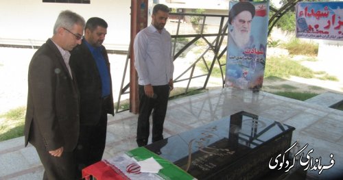 آرامگاه  خبرنگار شهید محمد علی روحانی فرد عطر آگین شد