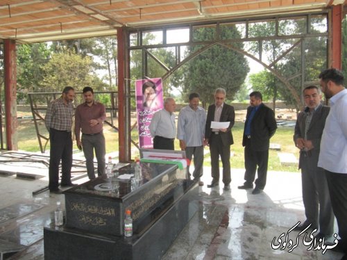 آرامگاه  خبرنگار شهید محمد علی روحانی فرد عطر آگین شد